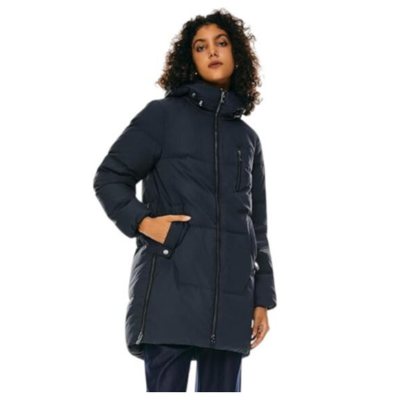 Orolay Down Puffer Coat Hoodie Mid-Length Water Repellent - Picture 3 of 13